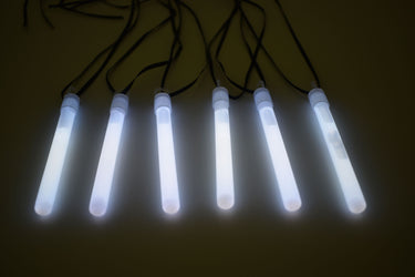 4 inch 10mm White Glow Sticks- 50 Per Package